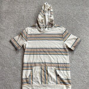Boy’s Striped Short Sleeve Hoodie